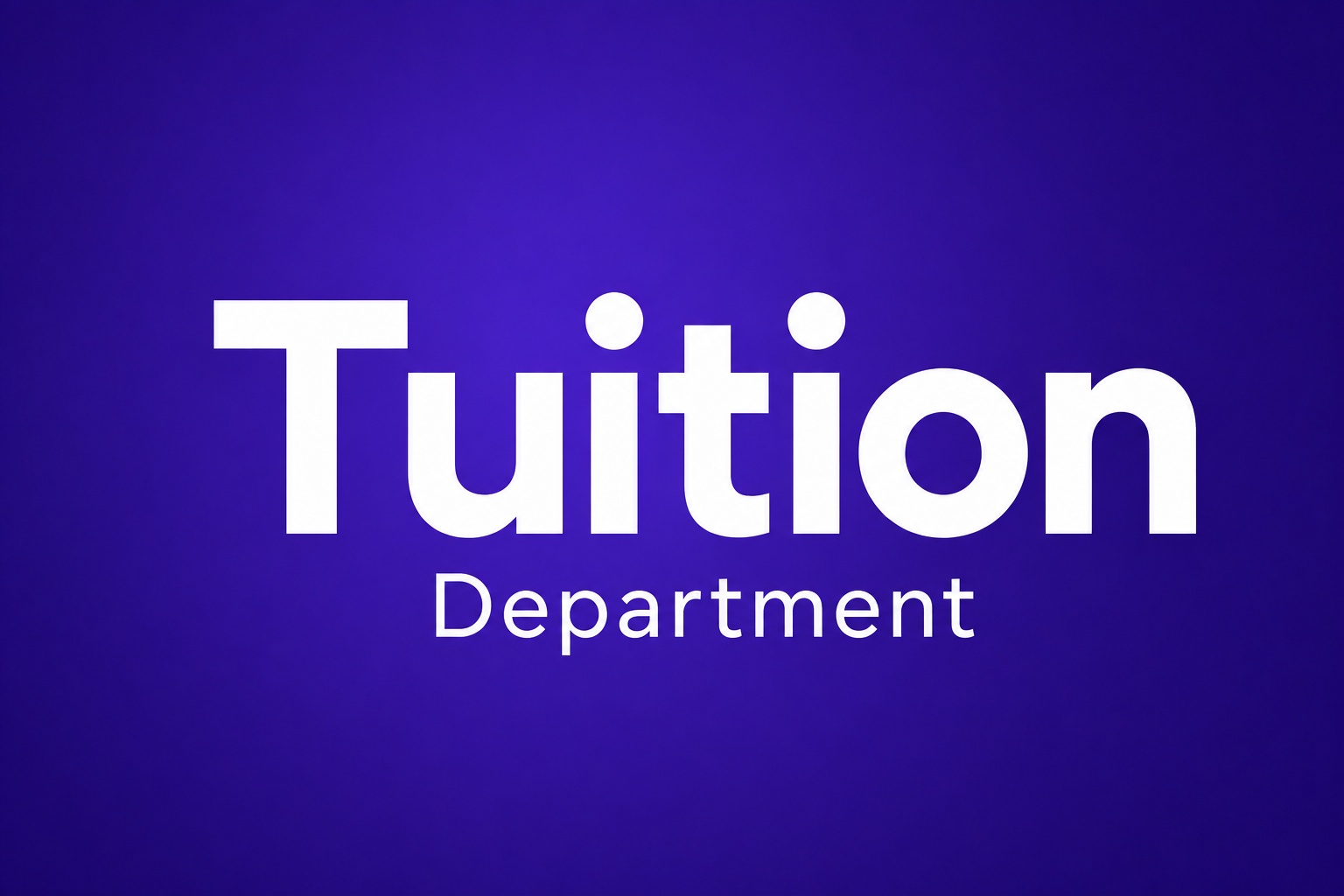 Tuition Department